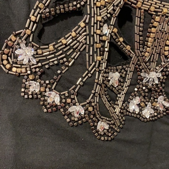 Topshop Embellished Cut Outs Tee - Picture 4 of 13